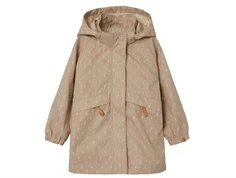 Lil Atelier nougat print overgangsjakke